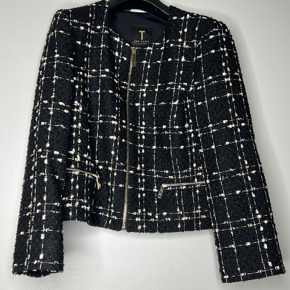 Ted baker metallic boule jacket